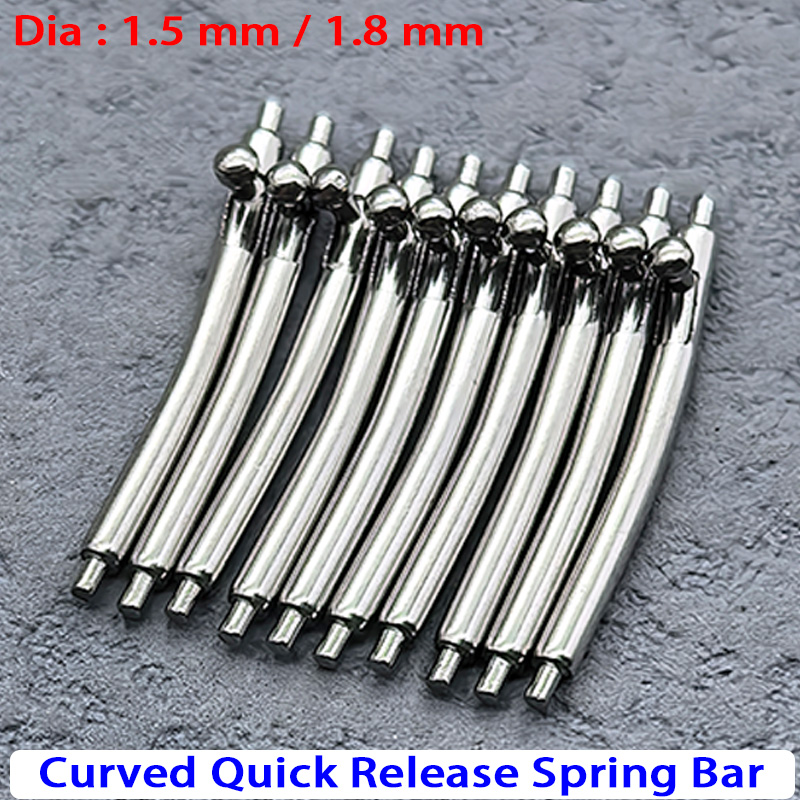 Curved Spring Bar - Dia 1,5/1,8 mm, Batang Pegas Lengkung
