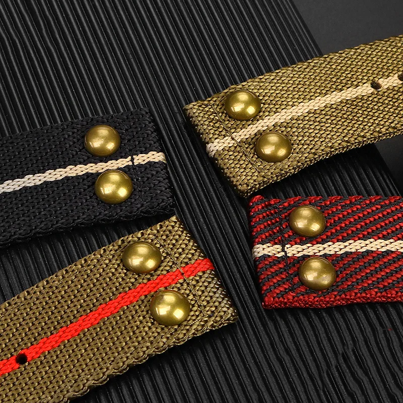 Retro dengan paku keling tali  - Nato Strap Nylon ulasan dan harga