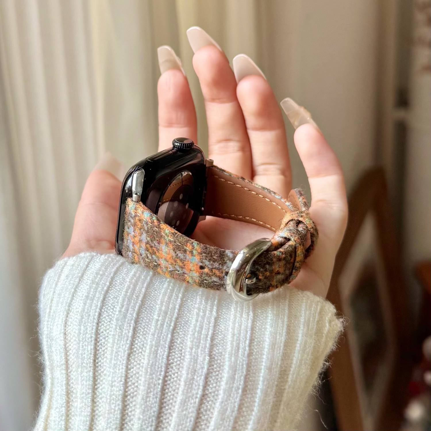 Tali Jam Kulit Suede Motif Kot - Suede Strap Watch ulasan dan harga