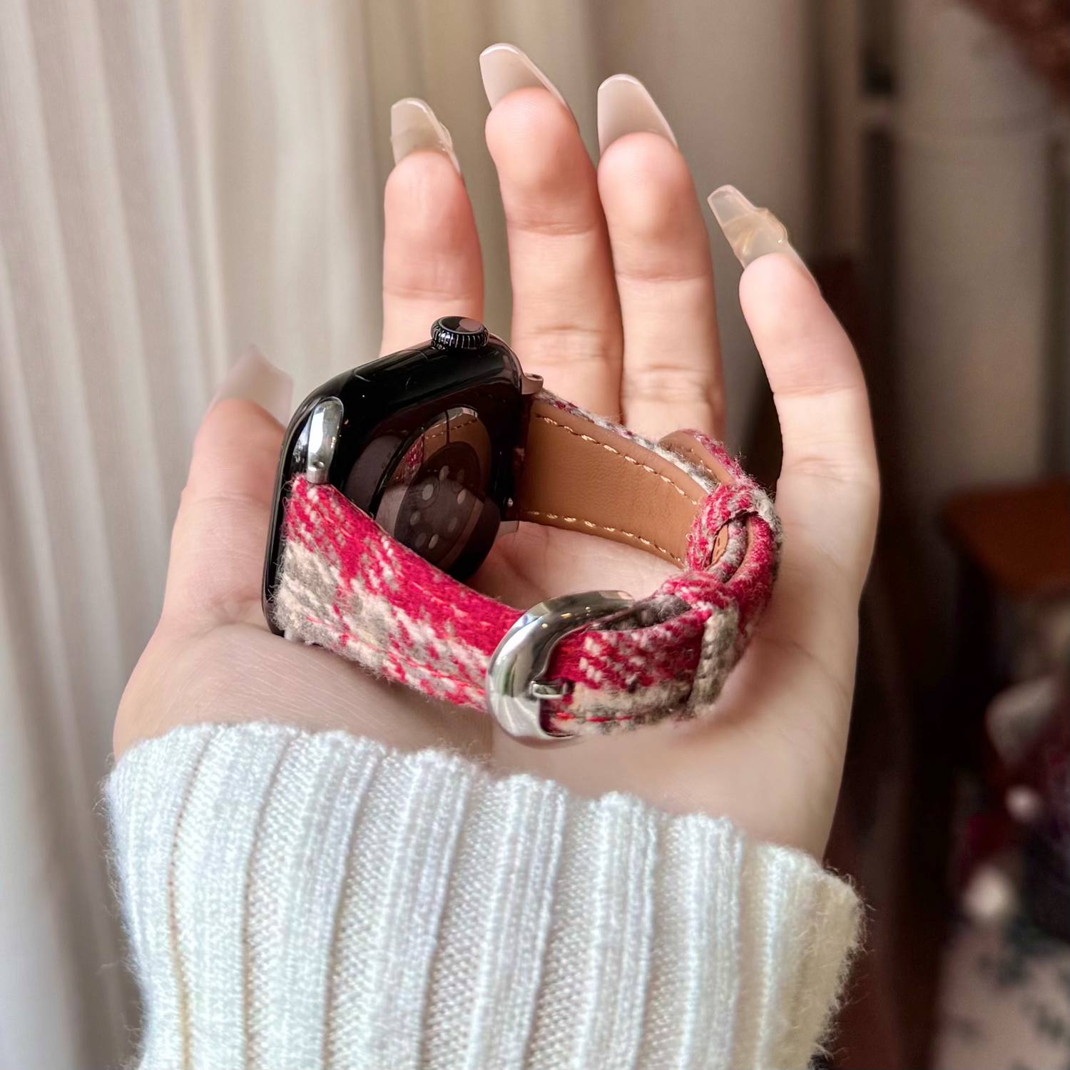 Tali Jam Kulit Suede Motif Kot - Suede Strap Watch ulasan dan harga