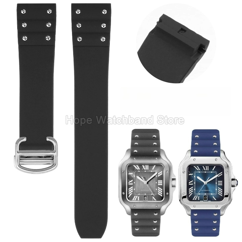Aksesoris Jam Tangan Silikon A - Cartier Watch Santos ulasan dan harga