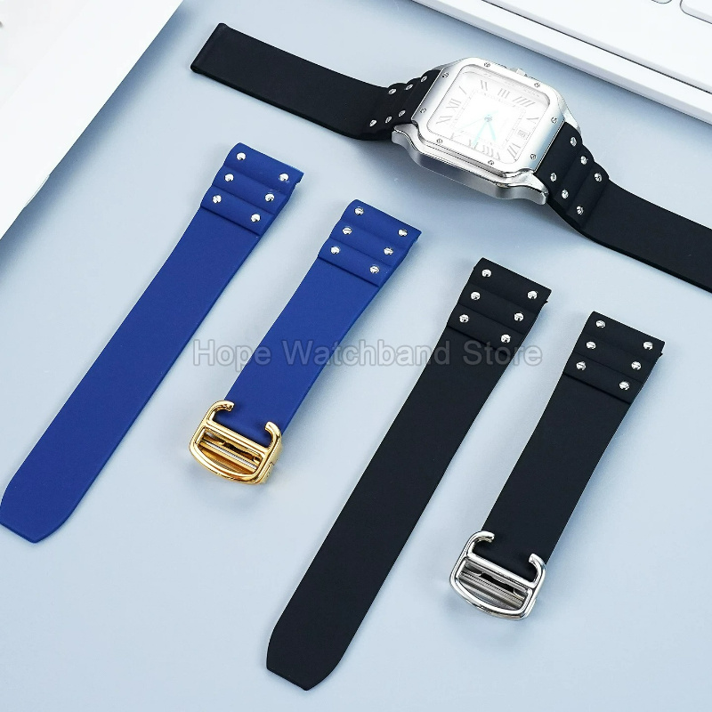 Aksesoris Jam Tangan Silikon A - Cartier Watch Santos ulasan dan harga