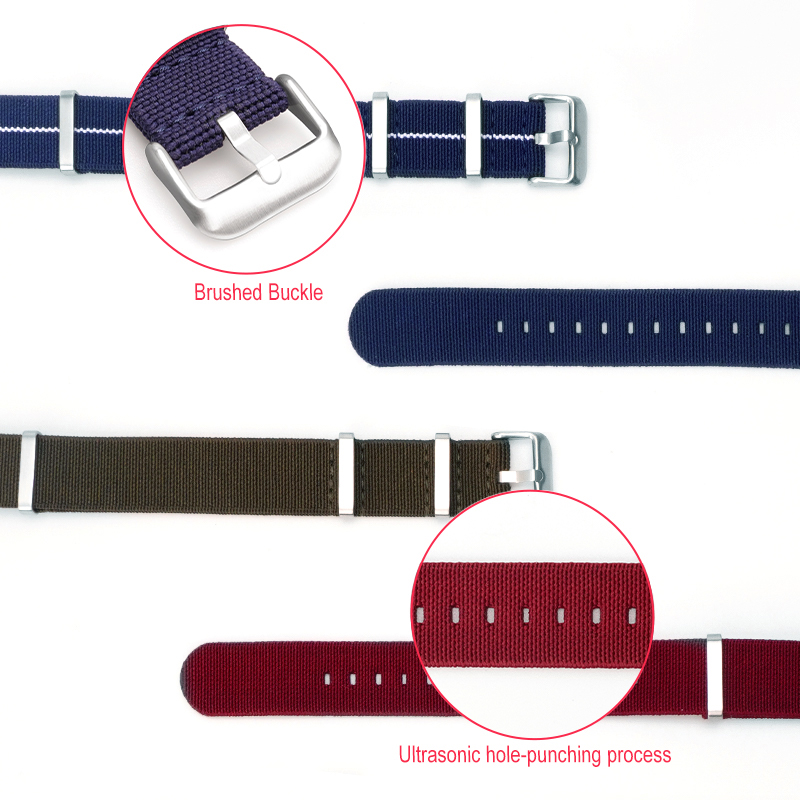 6 buah tali jam tangan NATO be - Nato Strap Nylon ulasan dan harga