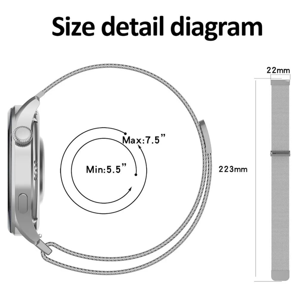 untuk tali jam tangan SmartWat - Milanese Loop Magnetic ulasan dan harga